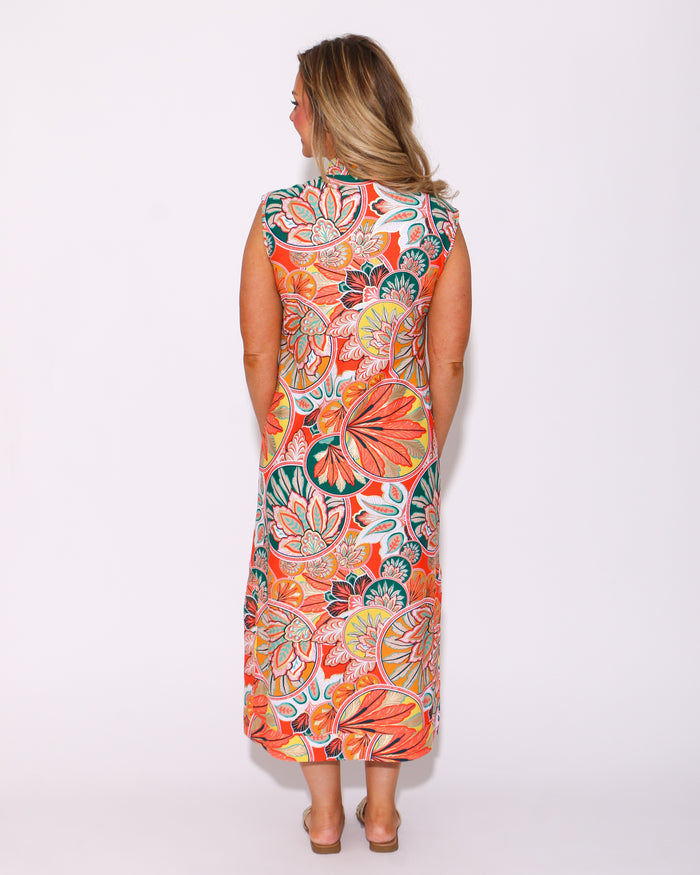 Jude Connally | Kristen Maxi Dress in Stained Glass