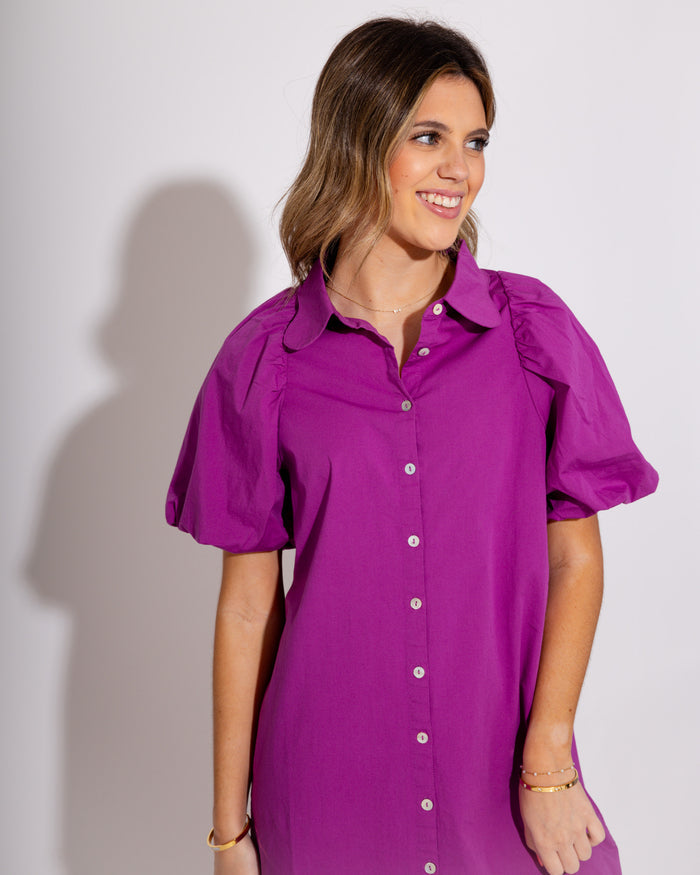 Jude Connally | Lovey Dress in Amethyst