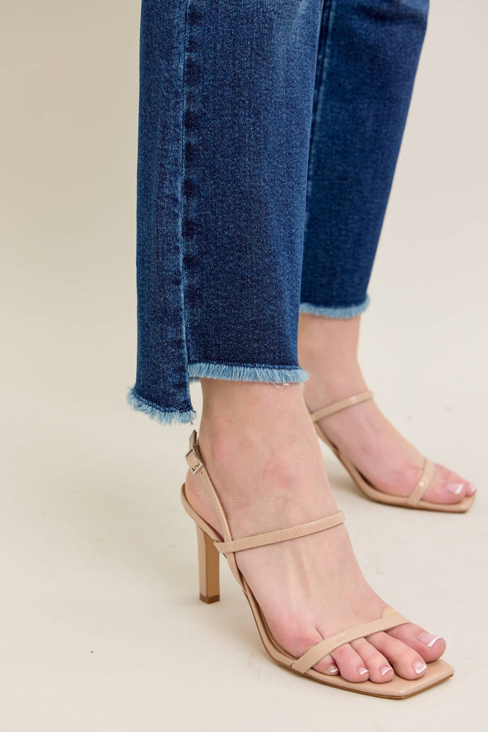 Judy Blue:  Dark Wash Kick Flare