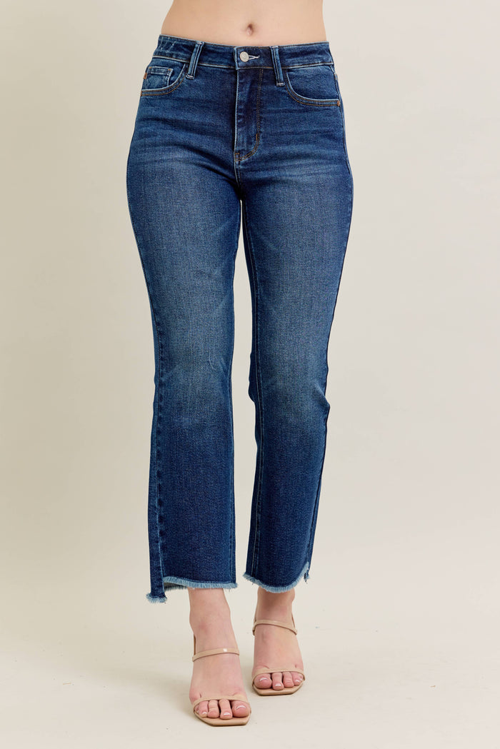 Judy Blue:  Dark Wash Kick Flare