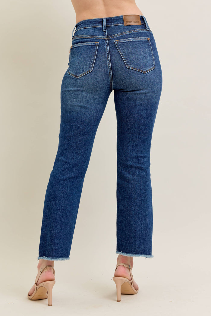 Judy Blue:  Dark Wash Kick Flare