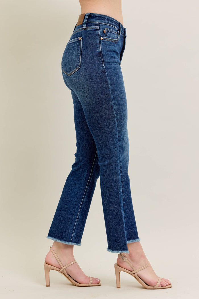 Judy Blue:  Dark Wash Kick Flare