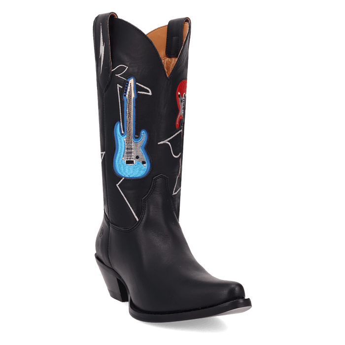 PRODUCT SHOT JUKEBOX LEATHER BOOT AT 45 DEGREE ANGLE