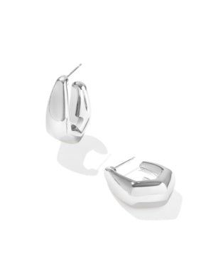 Kaia Small Hoop Earrings In Silver