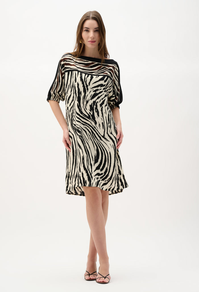 animal print shirt dress