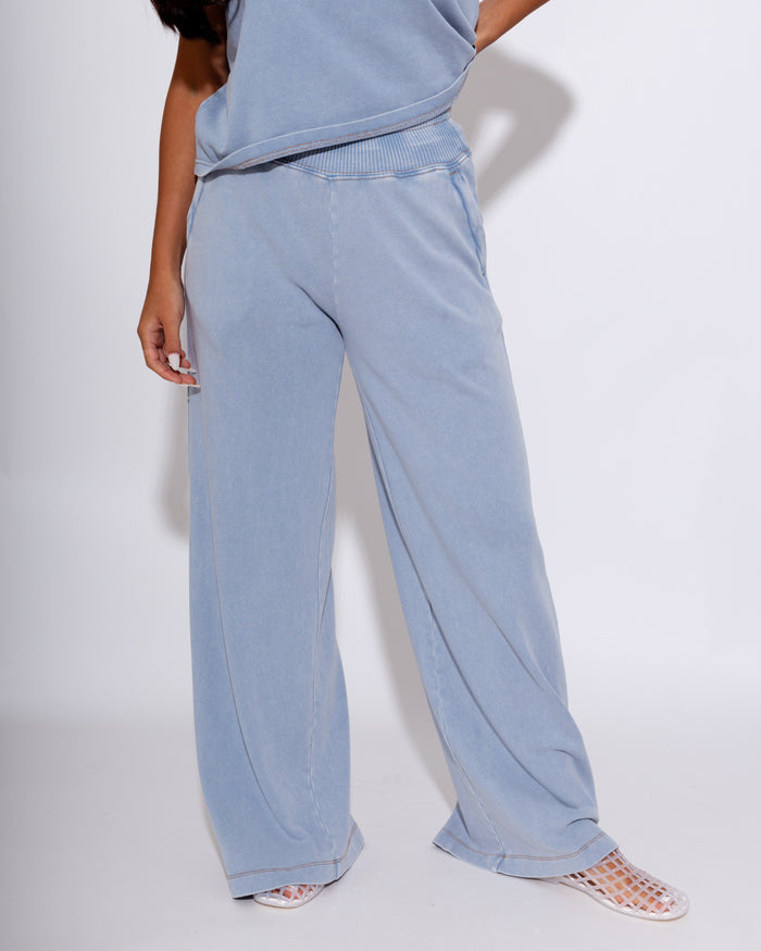 Knit Denim Pants  | Poppy & Pine