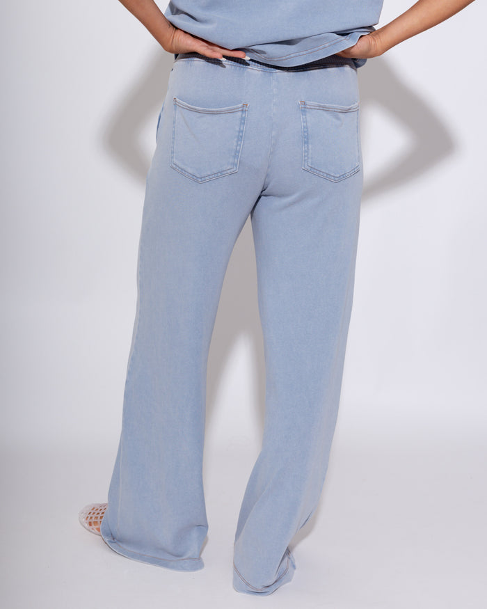 Knit Denim Pants  | Poppy & Pine