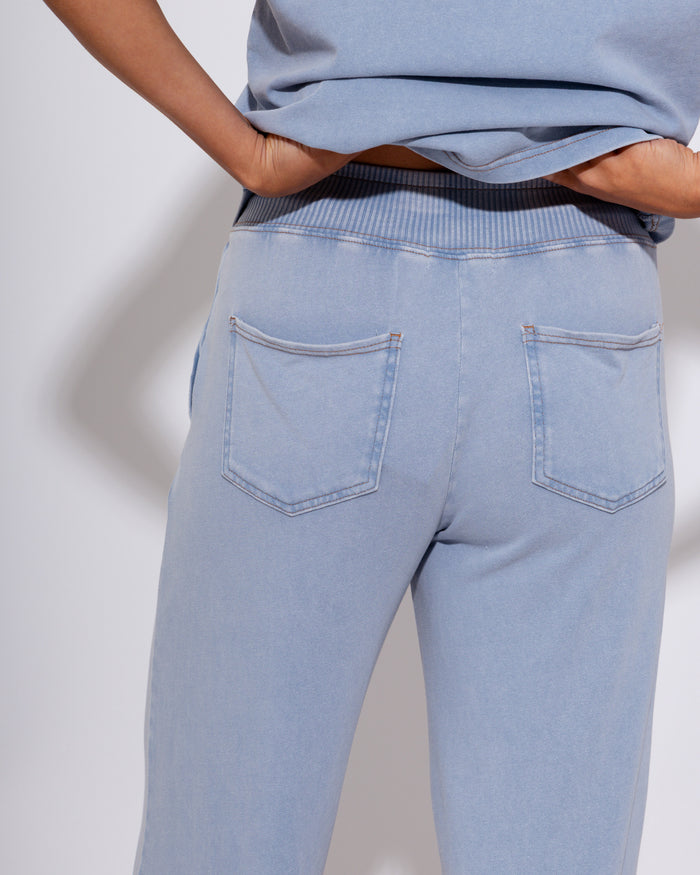 Knit Denim Pants  | Poppy & Pine