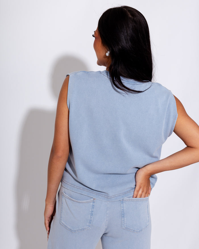 Knit Denim Tank  | Poppy & Pine