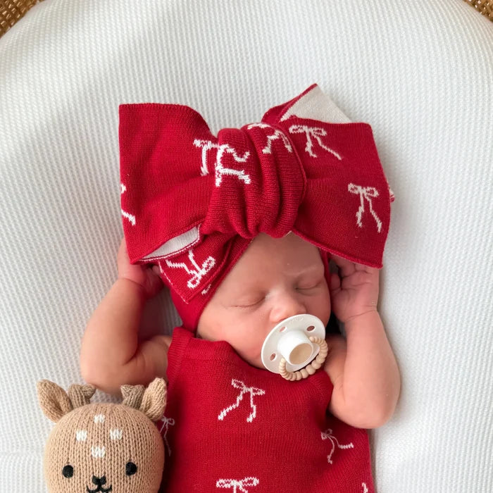 KNITTED OVERSIZED TOPKNOT | Rudolph Bows