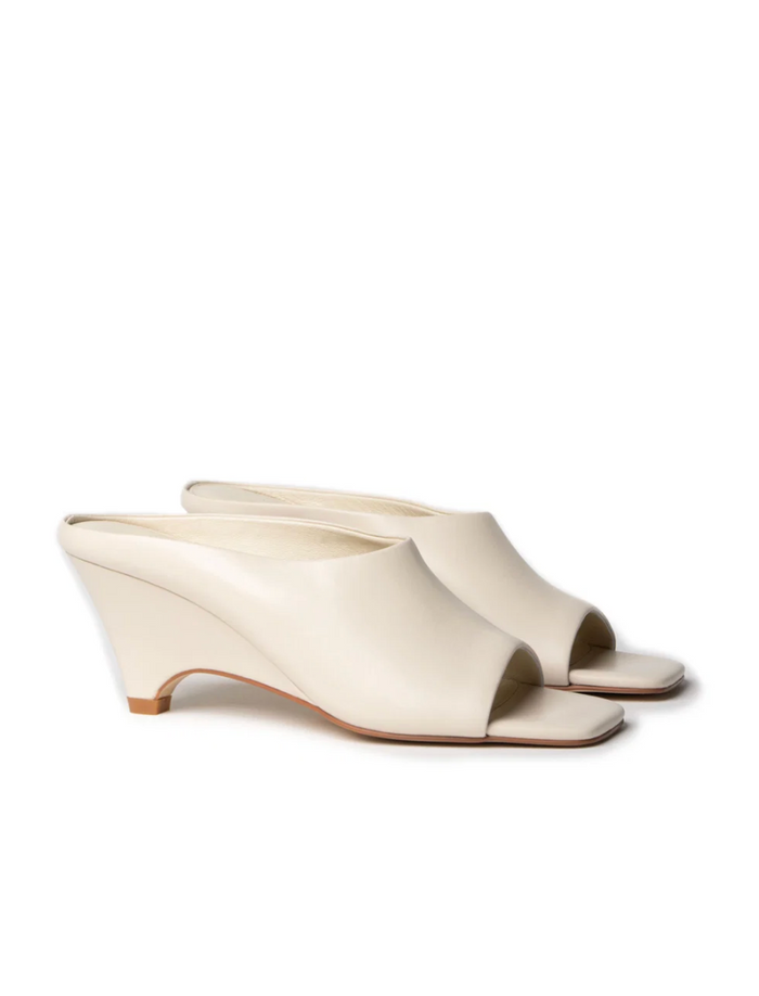 La Tribe Zoe Open Toe Mule - Cream