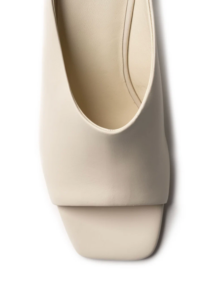 La Tribe Zoe Open Toe Mule - Cream