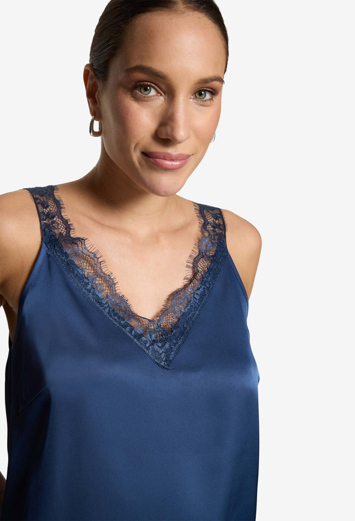 Lace Detail Satin Cami