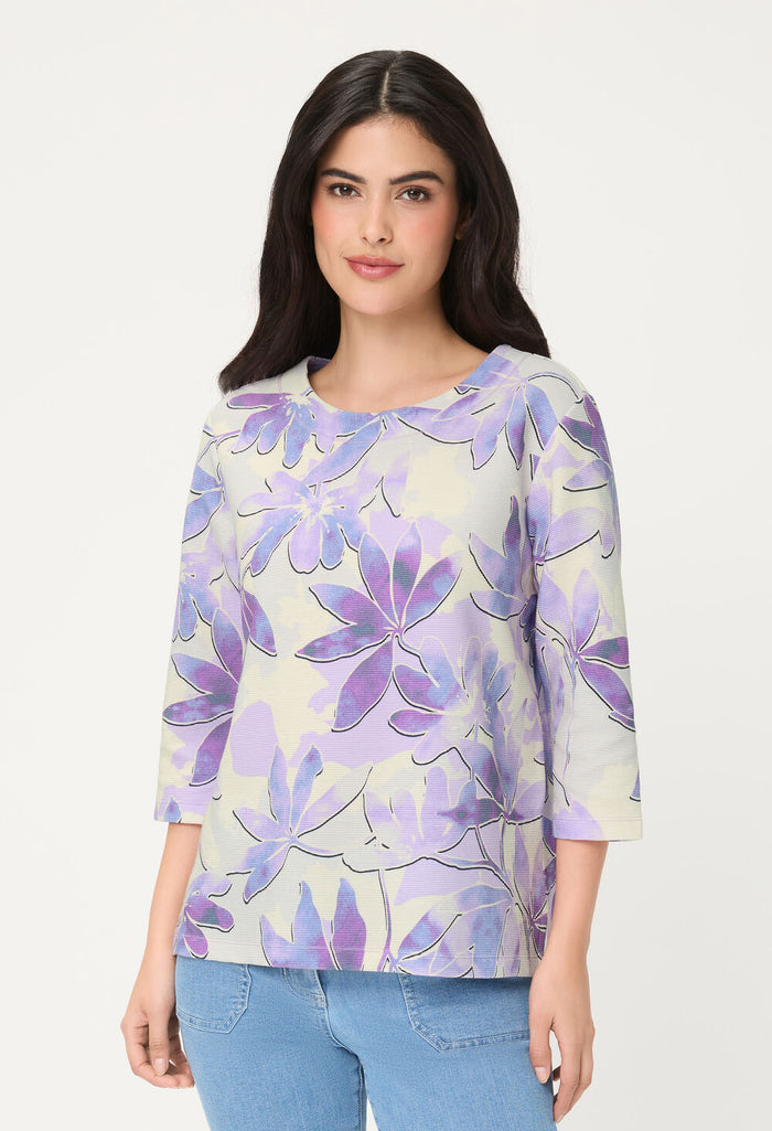 Leaf Print Top