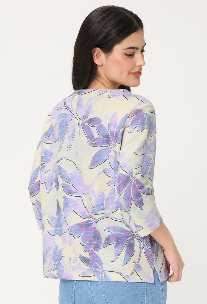 Leaf Print Top