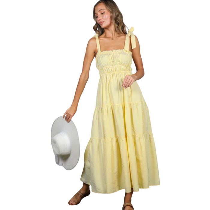 Lemon Drop Tiered Maxi