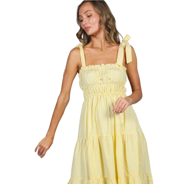 Lemon Drop Tiered Maxi