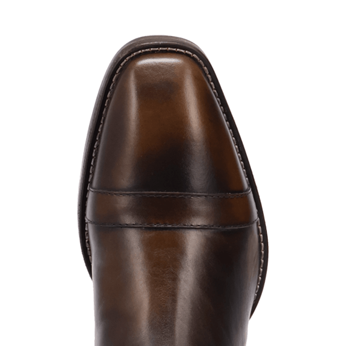 PRODUCT SHOT LENNOX LEATHER BOOT AT TOE ANGLE
