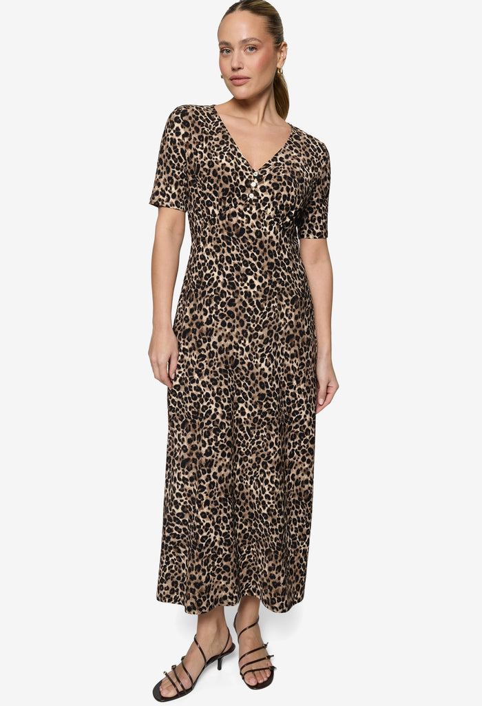 Leopard Print Maxi Dress