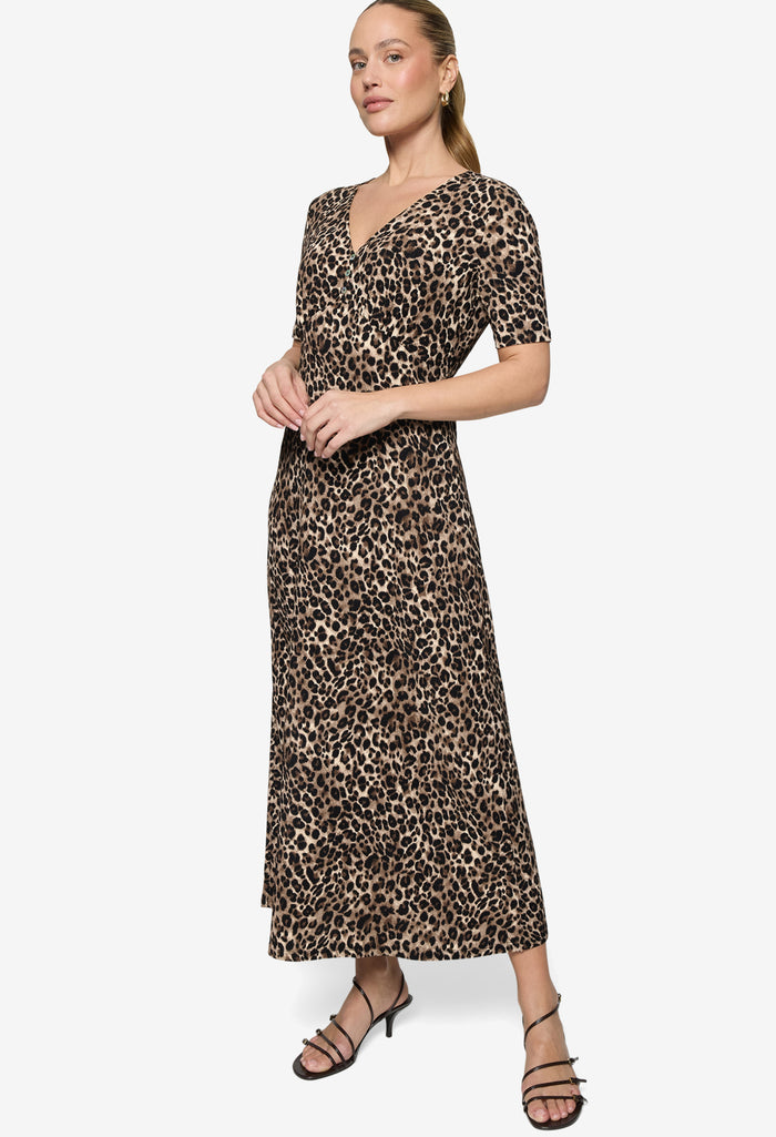 Leopard Print Maxi Dress
