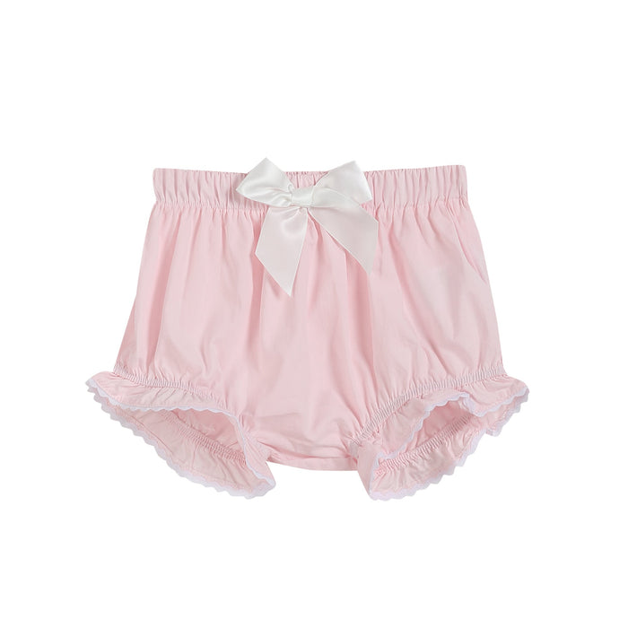 Light Pink Daisy Smocked Top and Bloomer 2 pc set - Lil Cactus