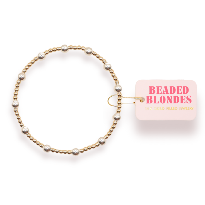 Lively Bracelet in Gold with Silver