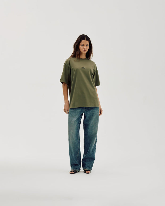 Logo Box Fit, Women - Olive Green
