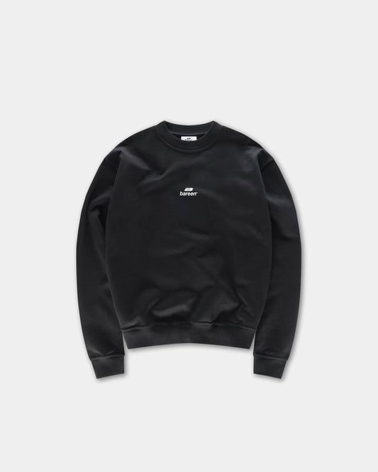 Logo Oversize Crewneck, Women - Black