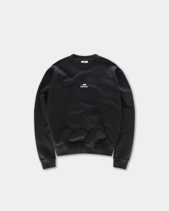Logo Oversize Crewneck, Women - Black