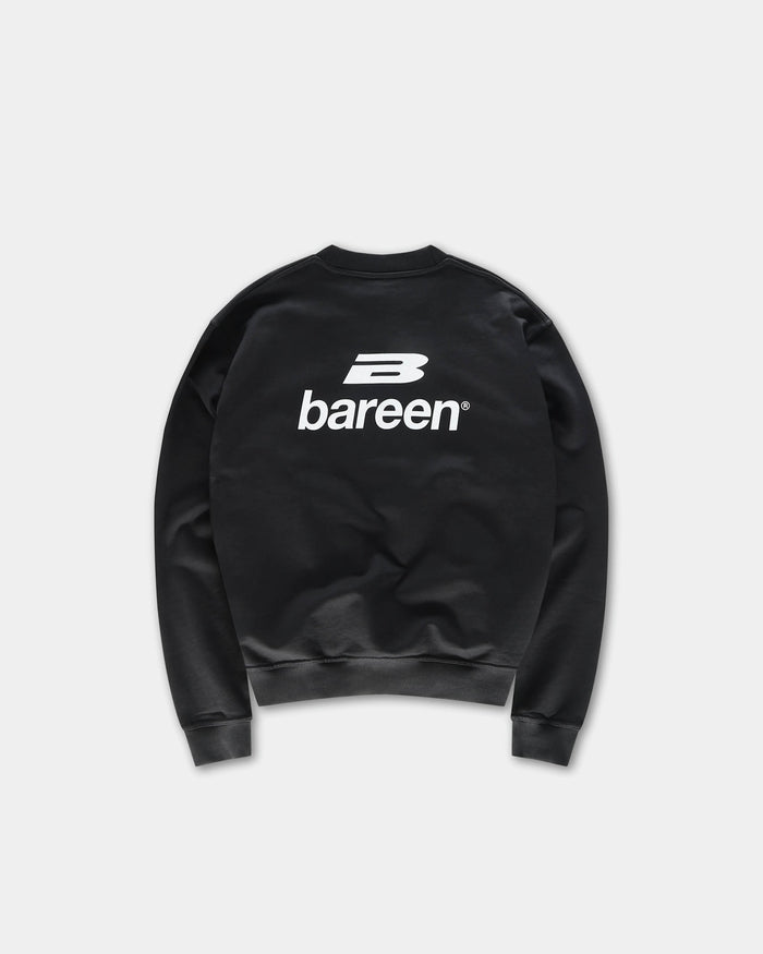 Logo Oversize Crewneck, Women - Black
