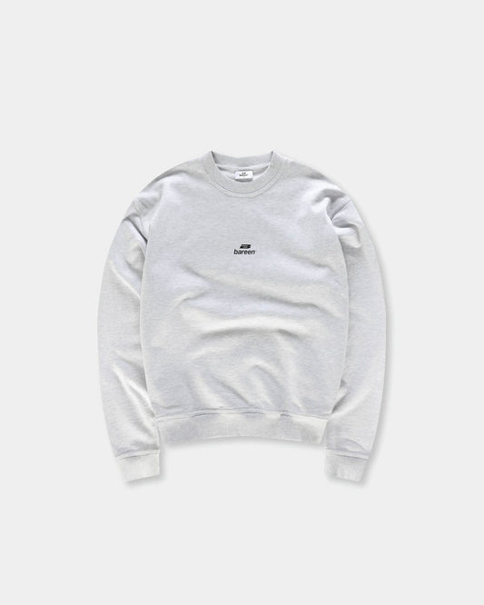 Logo Oversize Crewneck, Women - Cloudy Grey