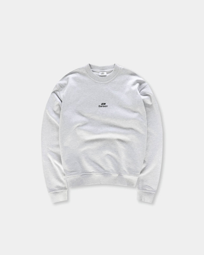Logo Oversize Crewneck, Women - Cloudy Grey