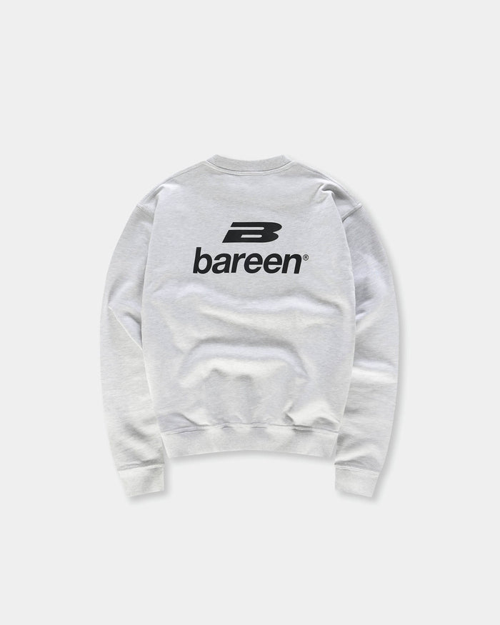 Logo Oversize Crewneck, Women - Cloudy Grey
