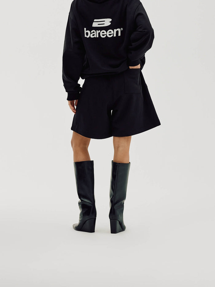 Logo Sweat Shorts, Women - Black