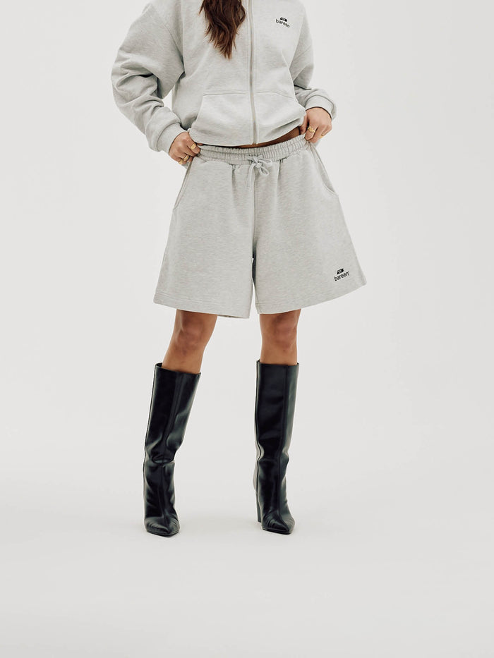 Logo Sweat Shorts, Women - Cloudy Grey