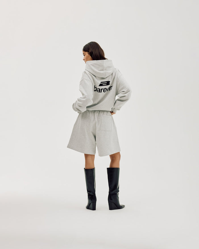Logo Sweat Shorts, Women - Cloudy Grey