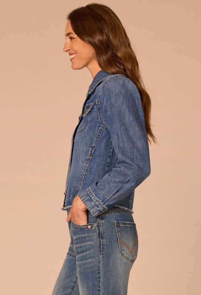 Long Sleeve Button Up Denim Jacket