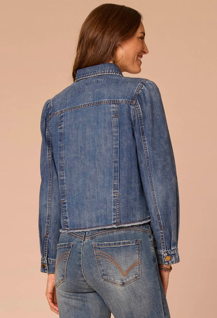 Long Sleeve Button Up Denim Jacket