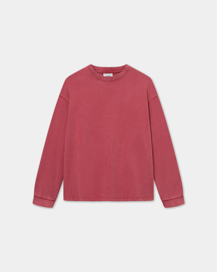 Long Sleeve Oversize, Men - Acid wash - American Beauty