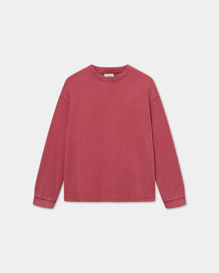 Long Sleeve Oversize, Men - Acid wash - American Beauty