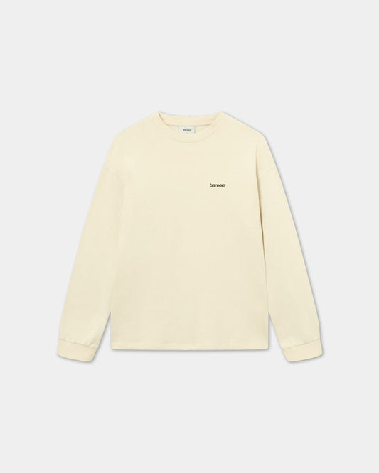 Long Sleeve Oversize, Men - Logo (Light Sand) - Light sand