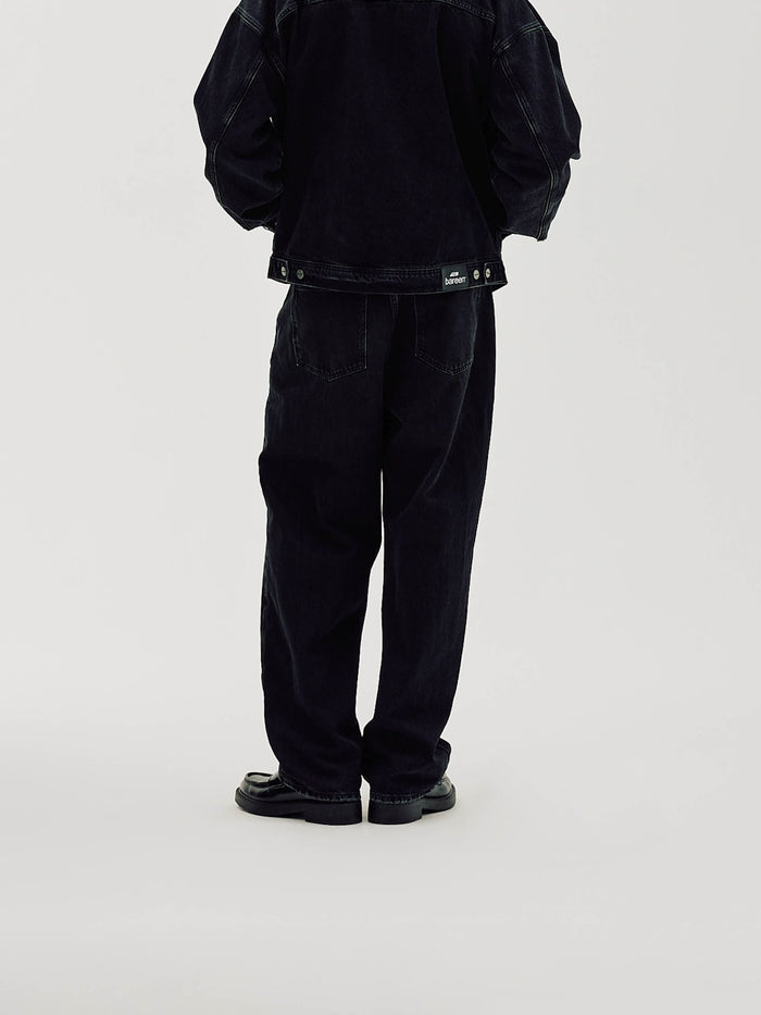 Loose Fit Jeans, Men - Black