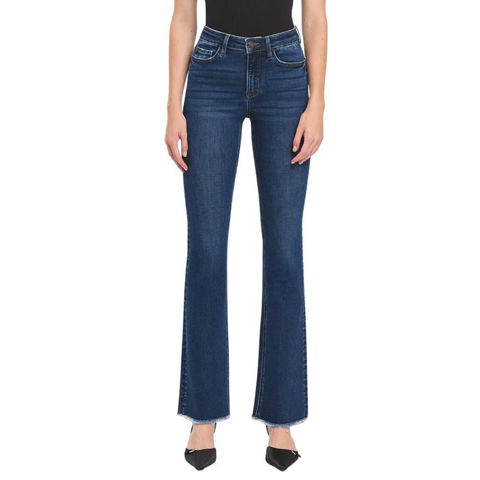 Lovervet by VERVET: High Rise Raw Hem Bootcut *LV1483