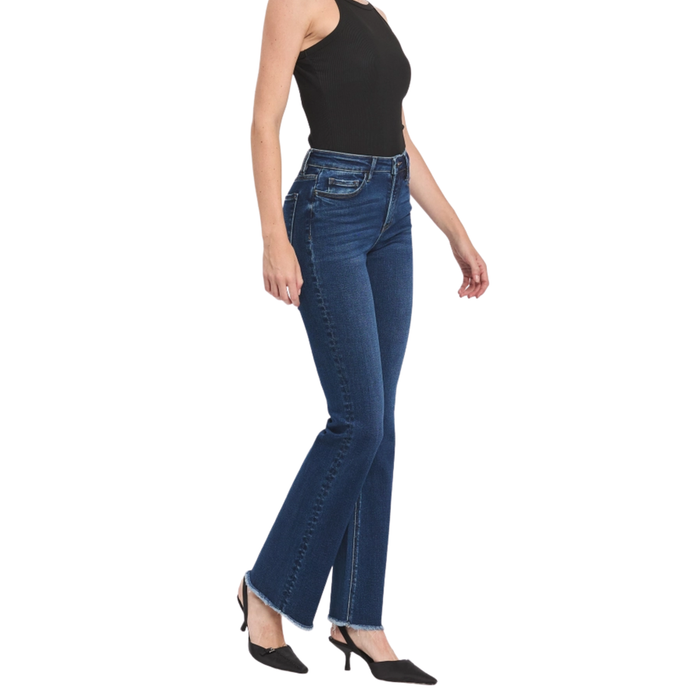 Lovervet by VERVET: High Rise Raw Hem Bootcut *LV1483