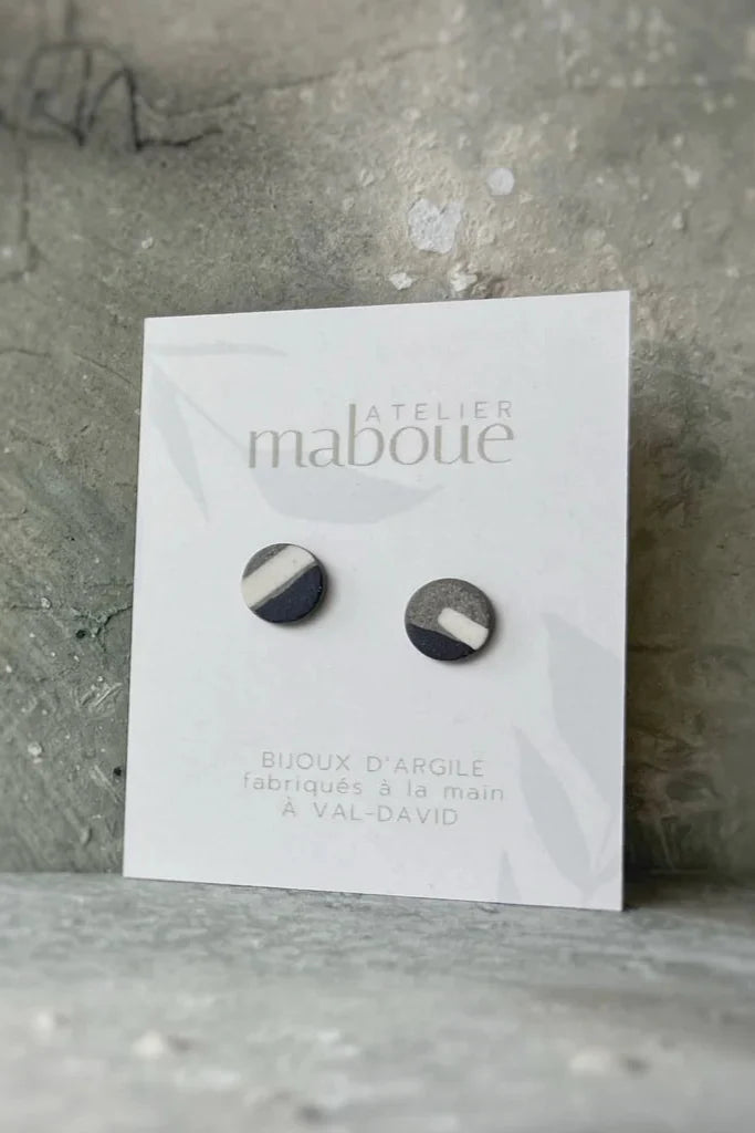 MABOUE Boucles d'Oreilles Tache