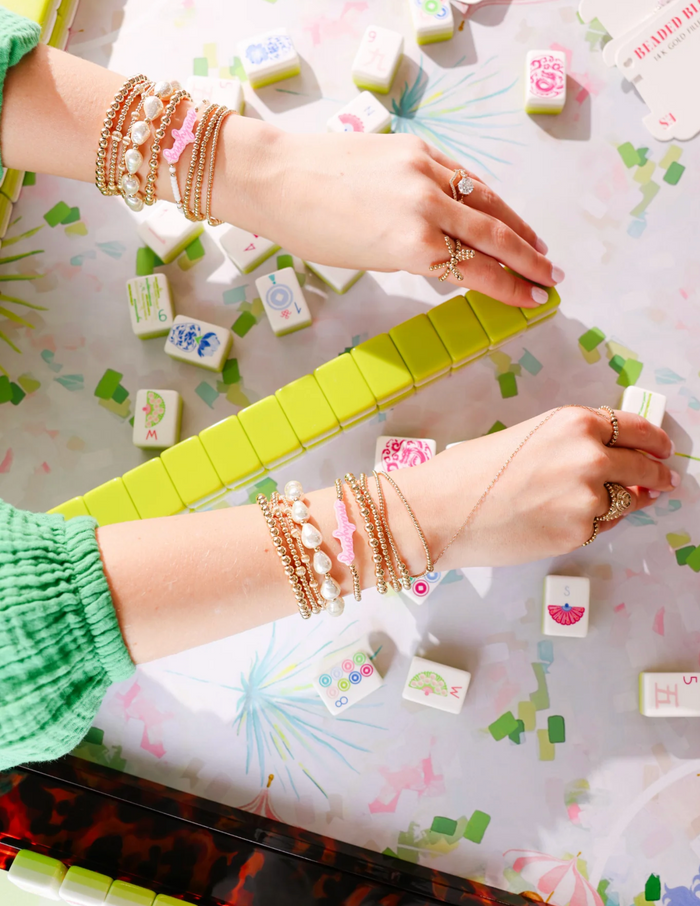 Mahjong Pink Bracelet on Color