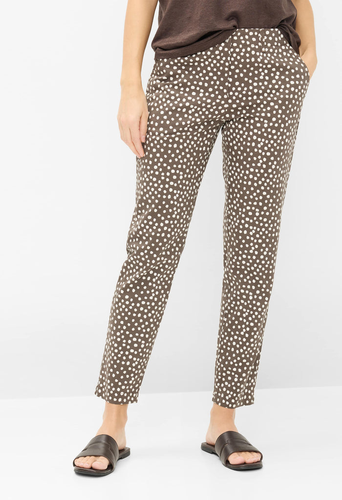Maron Polka Dot Trousers