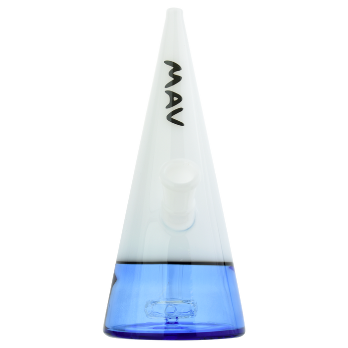 mav glass beacon dab rig water pipe blue white