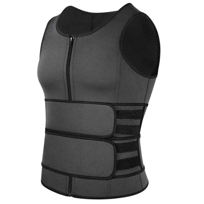 Men Waist Trainer Tank Tops Shapewear Slimming Body Shaper Compression Shirt Underwear for Weight Loss Workout Sauna Vest