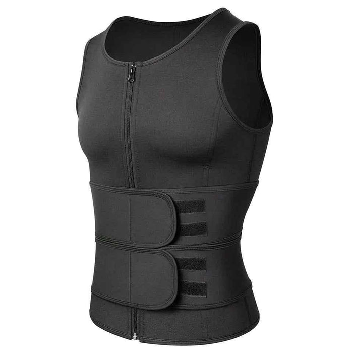 Men Waist Trainer Tank Tops Shapewear Slimming Body Shaper Compression Shirt Underwear for Weight Loss Workout Sauna Vest